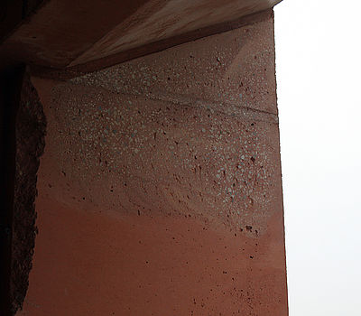 Betonwand Schleiffläche